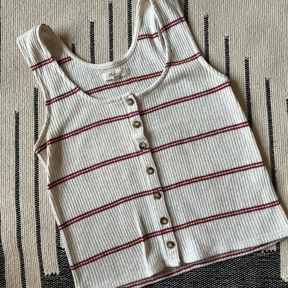 Madewell size small Sweater Button Front Tank